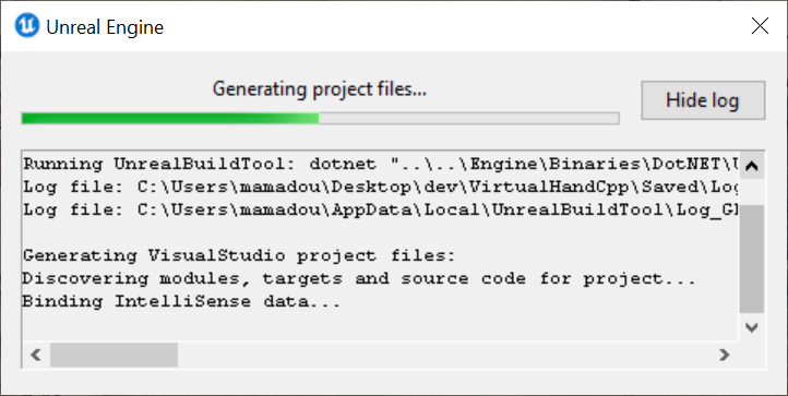 Plugin Installation through Microsoft Azure DevOps Repositories - Generating Visual Studio project files progress