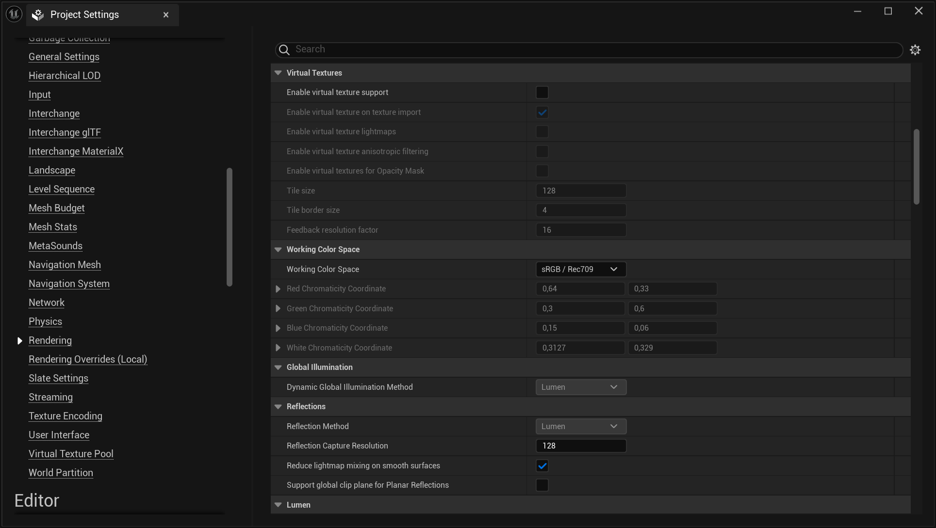 Optimizing Unreal Projects for Mobile - Rendering Settings - Virtual Textures