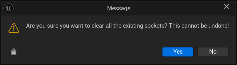 Clearing All Existing Sockets - Confirmation