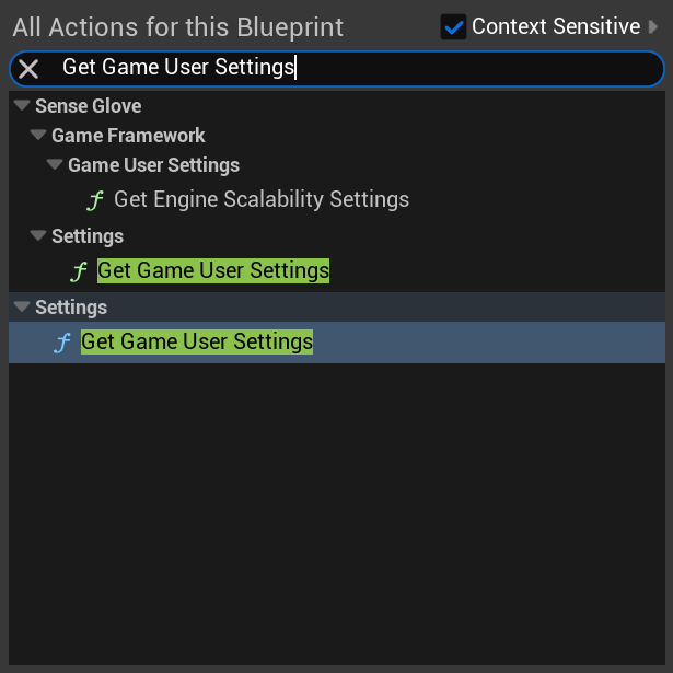 Game User Settings and Engine Scalability Settings - Get Engine Scalability Settings Blueprint Function