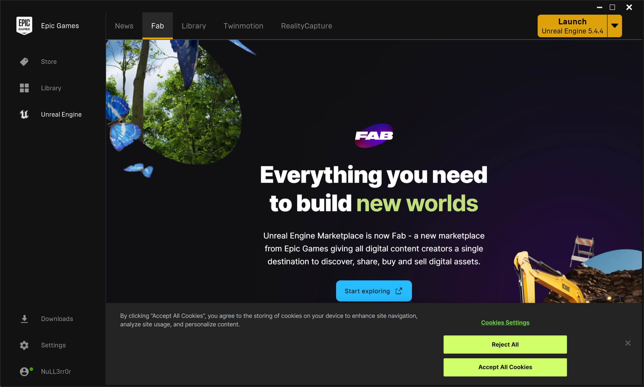 Plugin installation via the Epic Games Launcher - The Fab tab in the Epic Games Launcher Plugin installation via the Epic Games Launcher - The Fab tab in the Epic Games Launcher