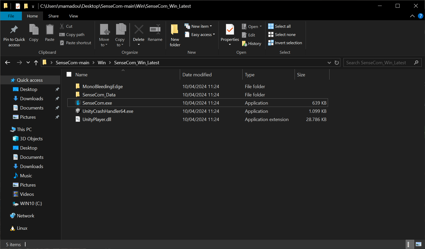 SenseCom on Microsoft Windows - Running SenseCom SenseCom on Microsoft Windows - Running SenseCom