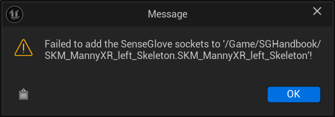 [Adding the SenseGlove Sockets - Added sockets failure Adding the SenseGlove Sockets - Added sockets failure