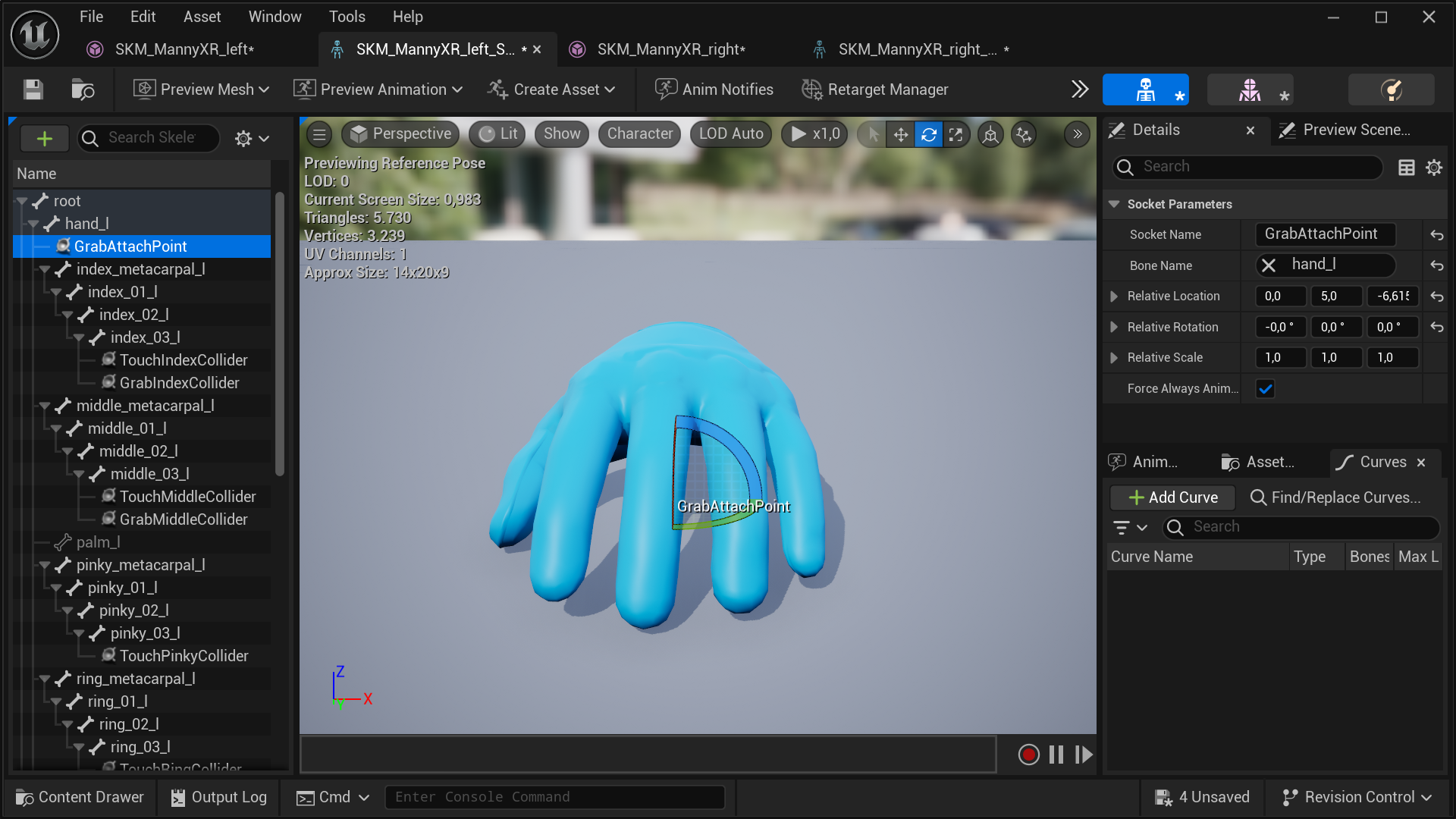 [Adding the SenseGlove Sockets - Added sockets Adding the SenseGlove Sockets - Added sockets