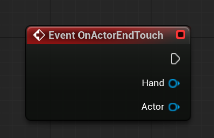 Blueprint Event OnActorEndTouch