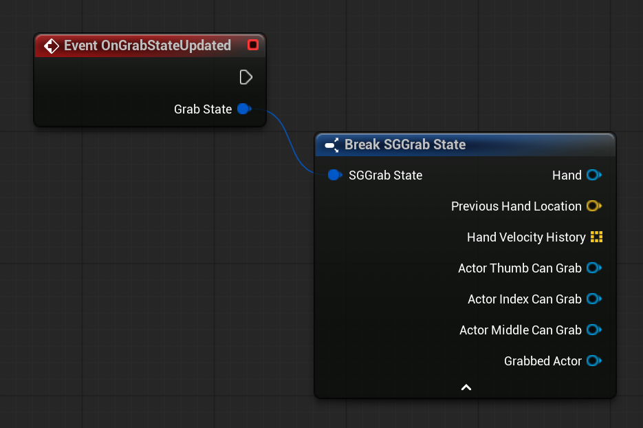 Blueprint Event OnGrabStateUpdated