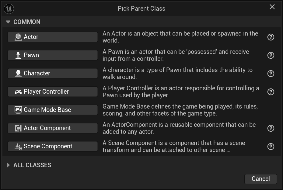 Extending SGPlayerController - Picking a Parent Class